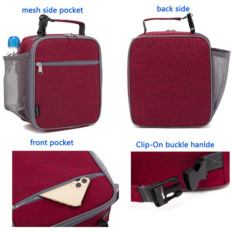 FlowFly - Lonchera para niños con aislamiento, bolsa suave, mini