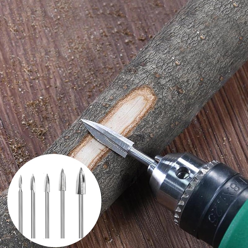 Pack of 5 Wood Carving Tool, HSS Engraving Tool, Wood