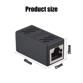 Xolixorium RJ45 Coupler Extender Shielded 8P8C Ethernet Connector, Cat7 Inline LAN Adapter with Gold-Plated Contacts for High-Speed Network Extension (1-Pack)