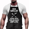 Shirtoo Barbecue Apron with 'Ich Grille' German Text