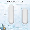 AFCJLTO Set of 4 Magnetic Stirrers with PTFE Coating, White
