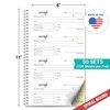 321Done Receipt Book, 11x6 2-Part Carbonless Spiral Bound, Made in