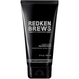 Redken Brews Redken Brews Molding Paste For Men | Men's Hair Styling Paste | High Hold & Maximum Control | Natural, Matte Finish | Sulfate Free | For All Men's Hair Types