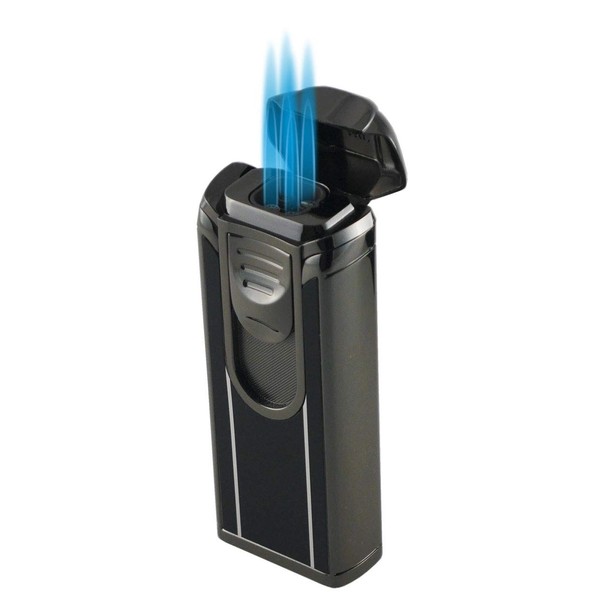 Visol Manta 4 Butane Quadruple Torch Flame Refillable Gas Lighter