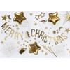 Merry Christmas lettering banner gold metallic 10.5 x 150 cm
