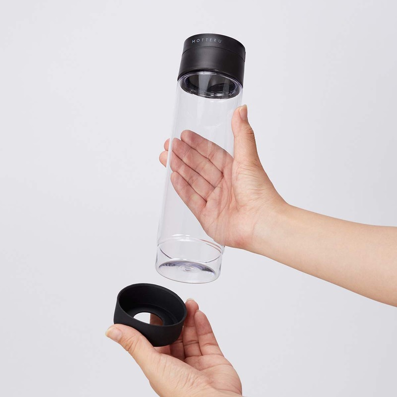 Gowell MOTTERU MO-3002-009 Water Bottle, Clear Bottle, Direct Drinking, Plastic,