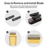 Replacement Shaving Heads Compatible with BaByliss Foil Shaver (Gold/4)