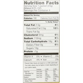 Folgers Mocha Chocolate Flavored Cappuccino Mix Packets, Instant Coffee Beverage, 4 Count