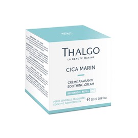 THALGO Soothing cream from the professional product line CICA Marin. Repairs, soothes and strengthens sensitive and weakened skin. Environmentally friendly refill capsule