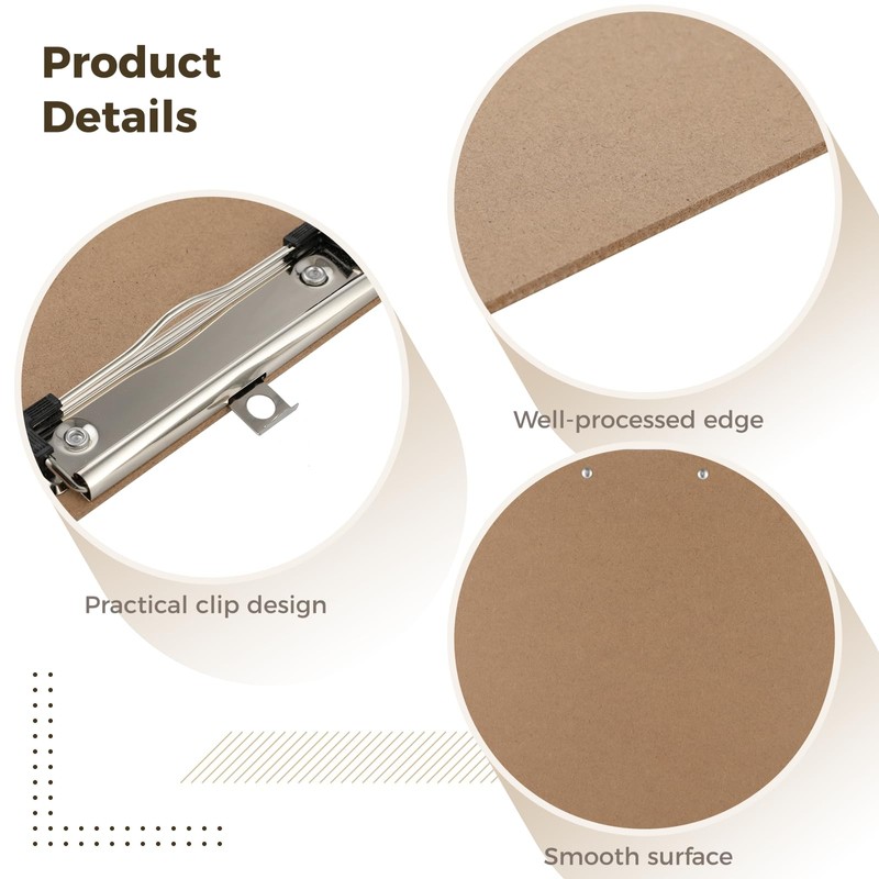 4PCS Extra Large Clipboards, 13’’ x 17’’ Clipboard, A3 Horizontal