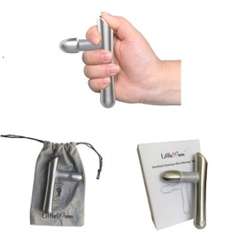 LittleMum T-Bar Massage Tool - Myofascial & Foot Reflexology Massager, Stainless Steel, Heavy Duty