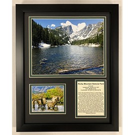 Legends Never Die Rocky Mountain National Park Framed Double Matted Photos, 12" x 15"