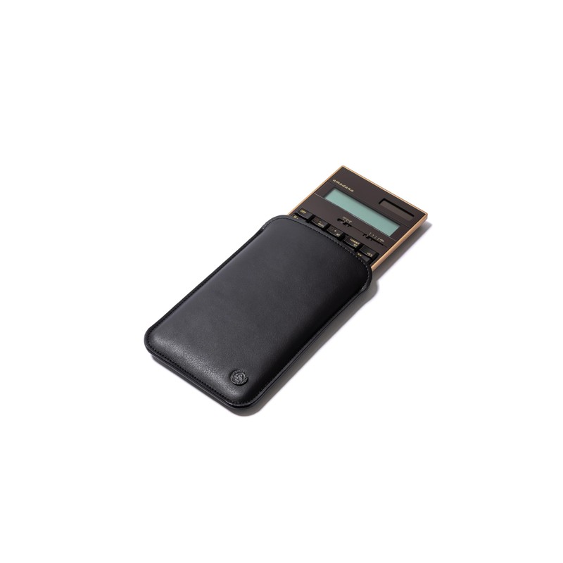 amadana LCA-704S-BR Electronic Calculator Sleeve Case Set (Brown) [Great Gift]