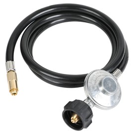 ATKKE 6 Feet Propane Adapter Hose Regulator for Blackstone 17in and 22in Table Top Griddle, 5471 Low Pressure Propane Hose with Regulator Replacement Parts Connect to 20lb Tank