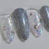 Blue Moonlight Handmade Nail Tips - Stiletto / 푸른 달빛