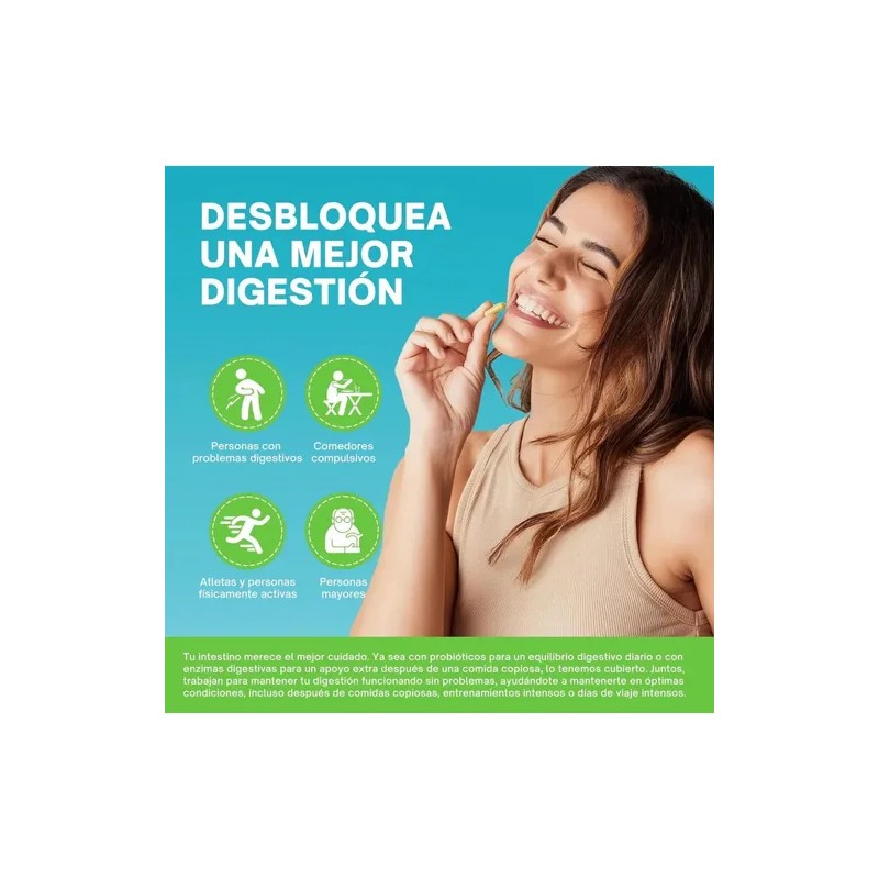 Kit Digestivo Completo Probióticos + Enzimas | 120 Cápsulas
