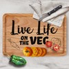 Live Life on The Veg, Funny Chopping Board, Gift for