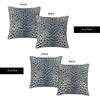 Leopard Print Navy Blue Throw Pillow Covers 18x18 Cheetah Pattern