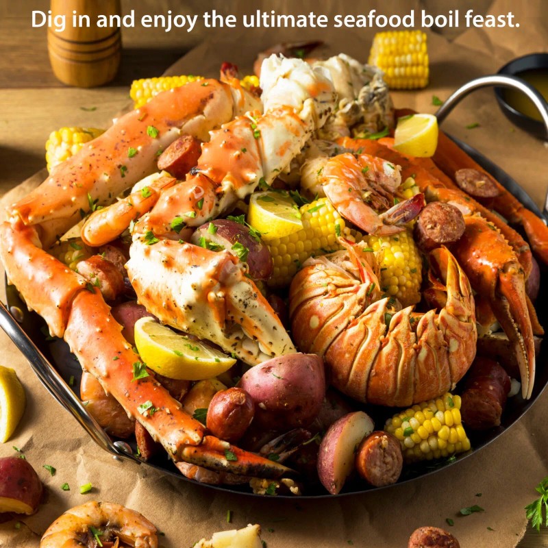 Eselect 16" Seafood Boil & Steamer Bags - Pack of