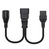 JORINDO 0.32M/1FT C20 to C19+5-15 Y Splitter Power Plug,PDU/UPS Plug