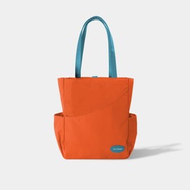 Luzzpickleball Versatile Tote Bag Sport Duffle Bag Pickleball Handbag with Paddle Pocket - Color: Fluorescent Orange