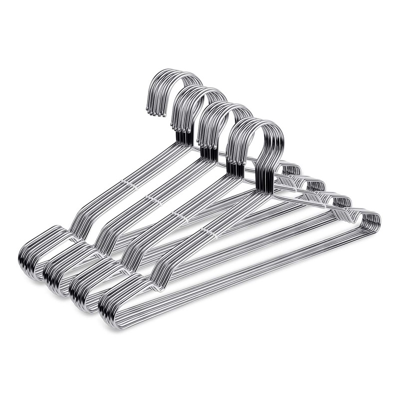 Fayleeko Heavy Duty Stainless Steel Coat Hangers - 40 Pack