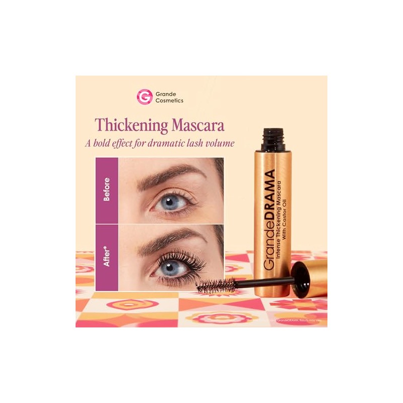 GrandeDRAMA Intense Thickening Mascara with Castor Oil