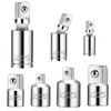 7 Piece Socket Adapter and Universal Joint Set 6.3 mm