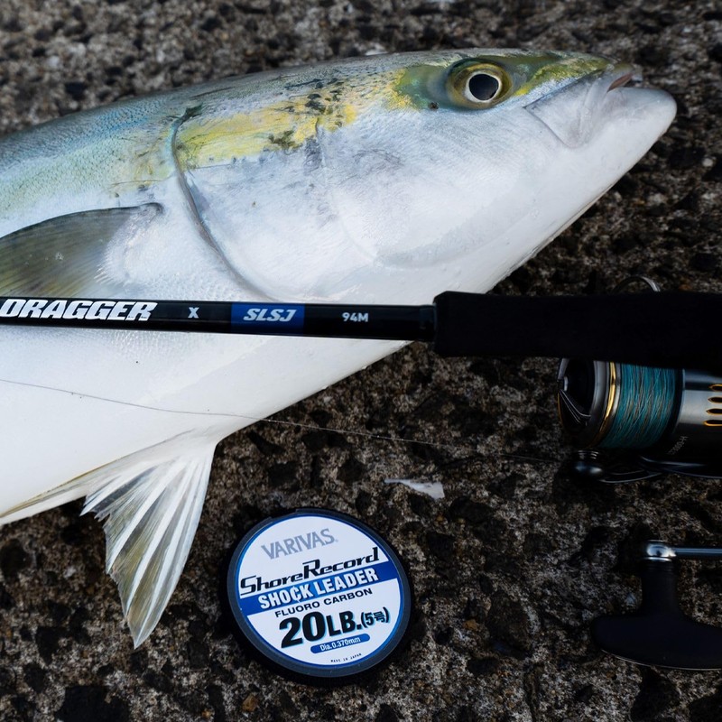 VARIVAS SHORE RECORD Shock Reader, Fluorocarbon, 11.8 ft (30 m),