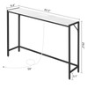 MAHANCRIS Console Table, Narrow Sofa Table, 43.3” Entrance Table with