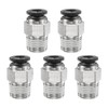 QUARKZMAN 5 Stück Pneumatik Steckverbinder, Schlauchverbinder 5/32" Rohr OD x