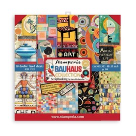 Stamperia International Stamperia-Scrapbooking Pad-Bauhaus, Multicoloured, 12 x 12 inches (SBBL116)