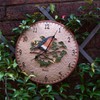 Robin Design Outdoor/Indoor Wall Clock. Garden, Patio Clock. Outdoor Clocks.