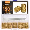HOLMOL Threaded Insert Set of 150 Brass Melting Thread M3