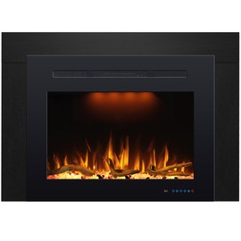 PRISMASTER Electric Fireplace Insert Trim Kit for 35.4" Wide 21" Height firebox