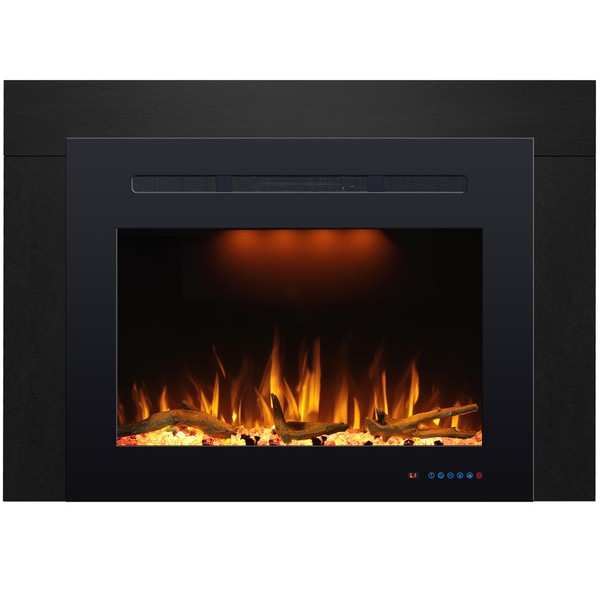 PRISMASTER Electric Fireplace Insert Trim Kit for 35.4" Wide 21"