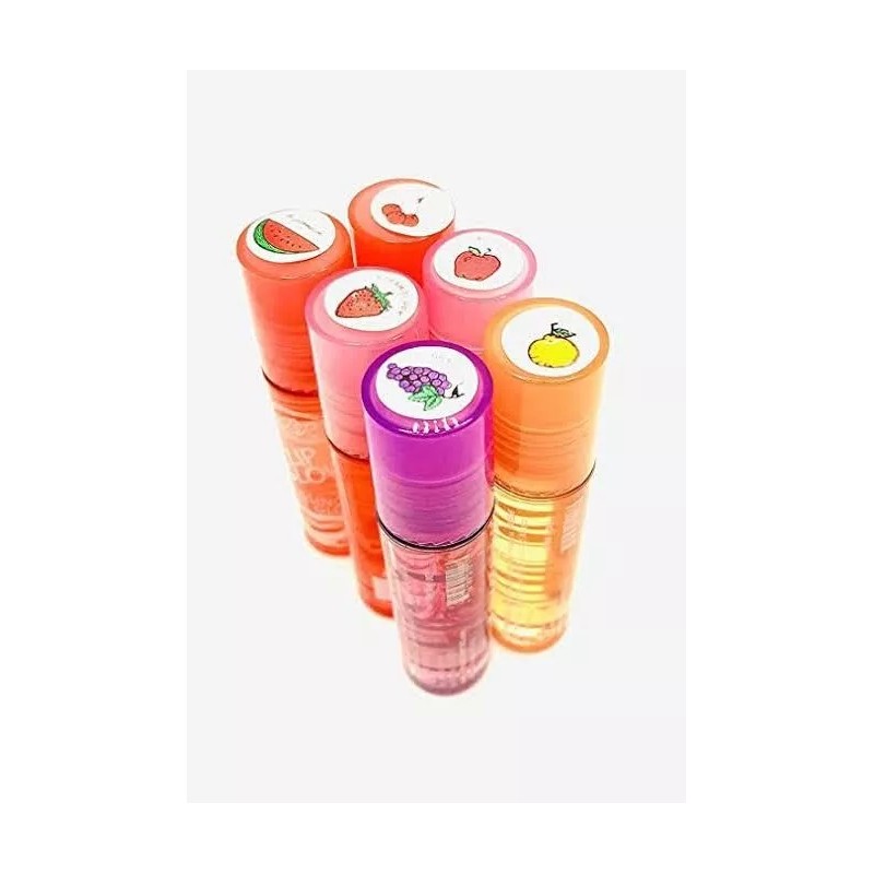 BR Set 3 Lip Gloss Brillo Labial Aesthetic Sabores Frutas