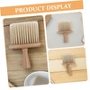 Healeved Barber Neck Duster Brush Professional Hairdressing Tool with Wooden