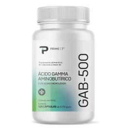 Gaba Primetech 500 Mg 120 Cpsulas De cido Gamma-aminobutrico un Neurotransmisor Inhibidor De Ansiedad Con Efecto Calmante que regula el estado de...  