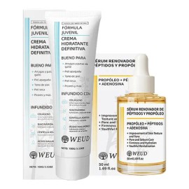 Kit Facial Weud Antiarrugas Hidratante Reparar Crema Sérum