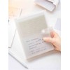 YOAVIP 3x5 Index Cards Clear Plastic Holder Pouches Book Binder