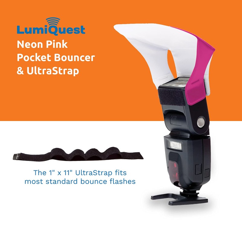 LumiQuest Flash Pocket Bouncer with UltraStrap Bundle - Universal Classic