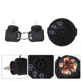 Misimain Ignition Starter Switch with 2 Keys for Exmark Lazer Z Quest Next Lazer Z Toro Most Z Master TimeCutter SS & ZS Series Titan Zero-Turn Mowers, 117-2221 137-4100 116-0229 430-120