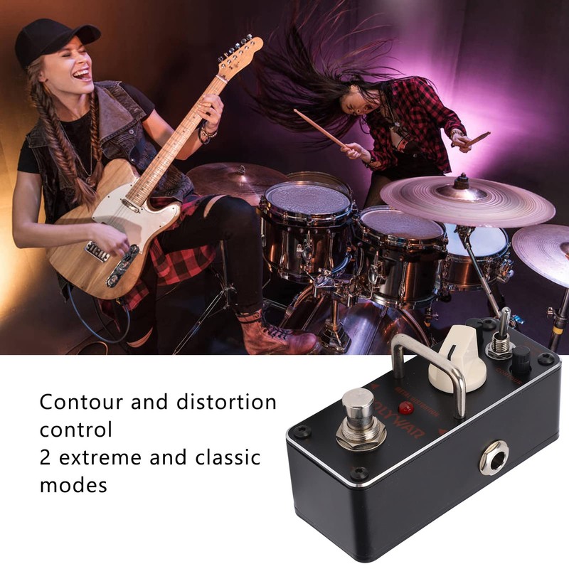 Electric Black Metal Distortion Pedal Extreme Classic Modes Guitar Effect