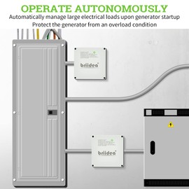 50 Amp Smart Management Module (SMM), Briidea Load Management Device, Replaceable/Compatible with Generac 7000, Protects Generator from Overload, Gray