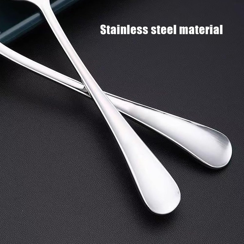 4 Packs Serving Spoons, 22cm Large Stainless Steel Serving Spoons
