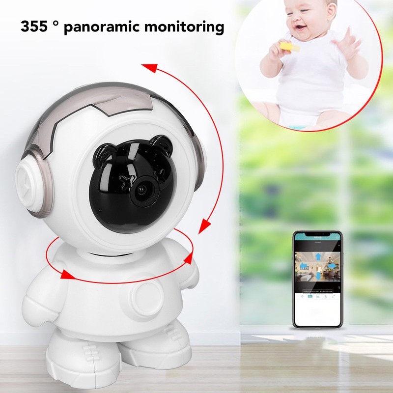 Wireless Security Camera 1080P Auto Tracking Motion Sensor Night Vision