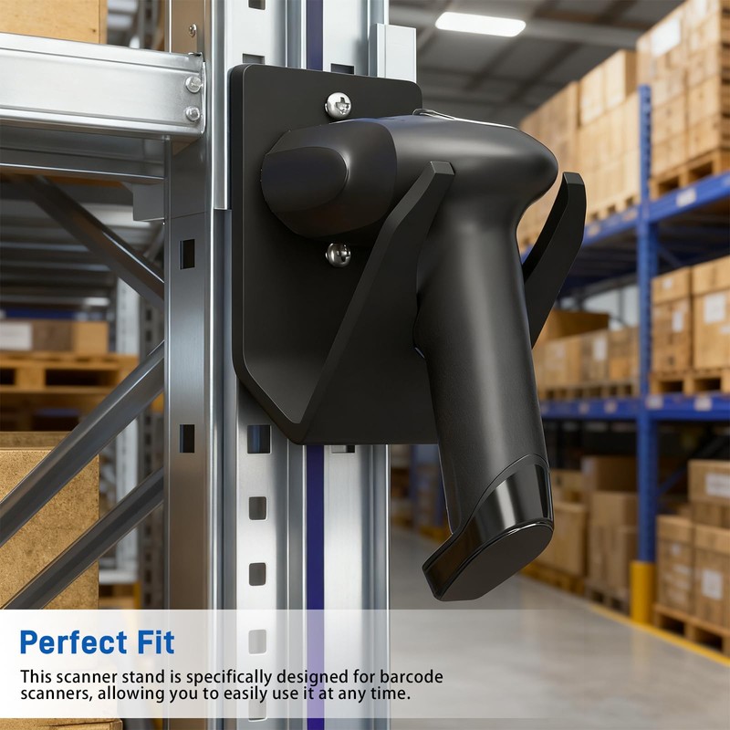 Universal Barcode Scanner Holder | Wall Mount Bracket for Zebra