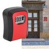Key Lock Box Alloy Portable Wall Mounted 4 Digit Combination