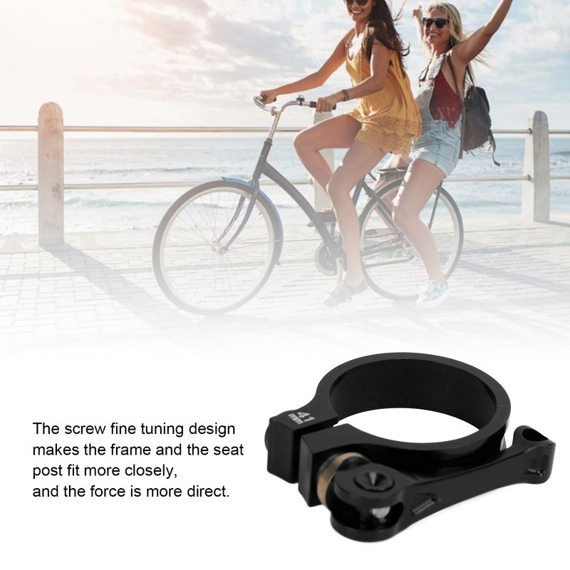 41mm Bike Seat Post Clamp CNC Aluminium Alloy Bicycle Quick